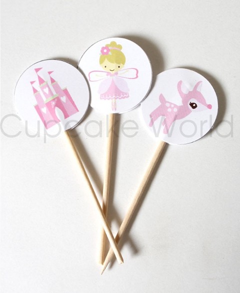 ROBERT GORDON SWEET FAIRY PRINCESS CUPCAKE TOPPERS 24pc ROBERT GORDON SWEET FAIRY PRINCESS CUPCAKE TOPPERS 24pc